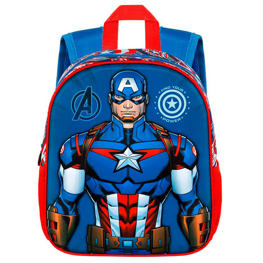 Imagen 1 de Mochila 3D First Capitan America Marvel 31Cm