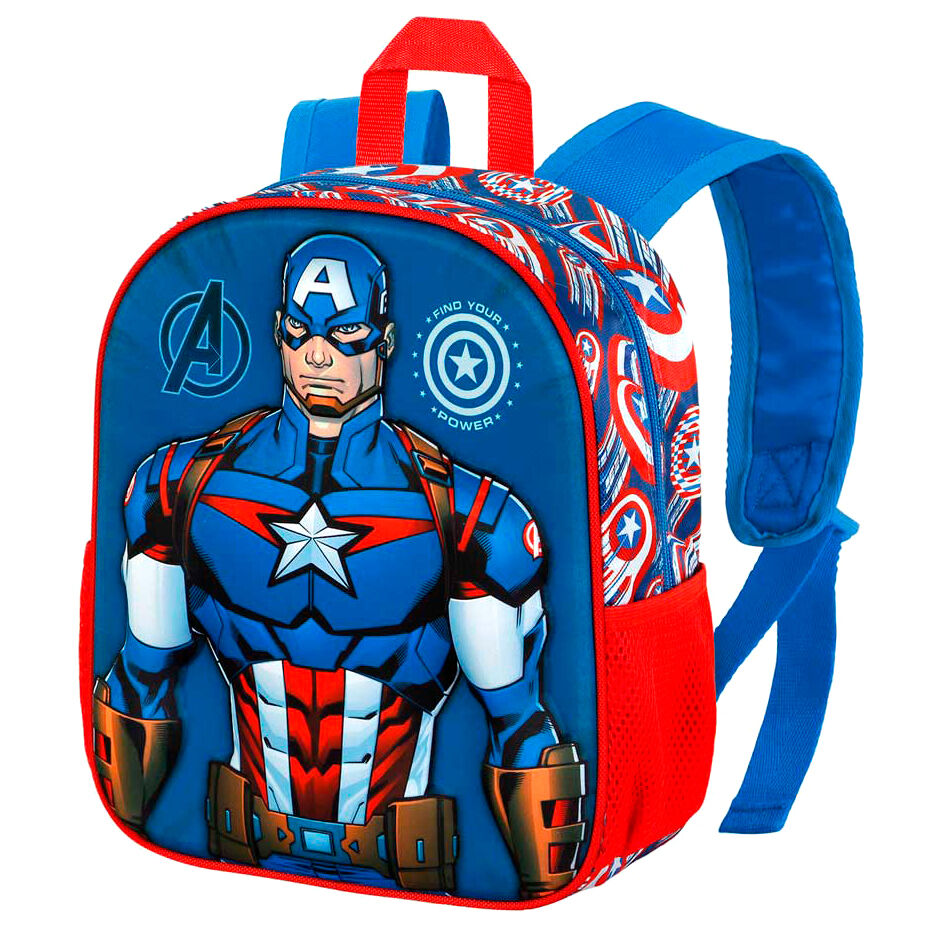 Imagen 3 de Mochila 3D First Capitan America Marvel 31Cm