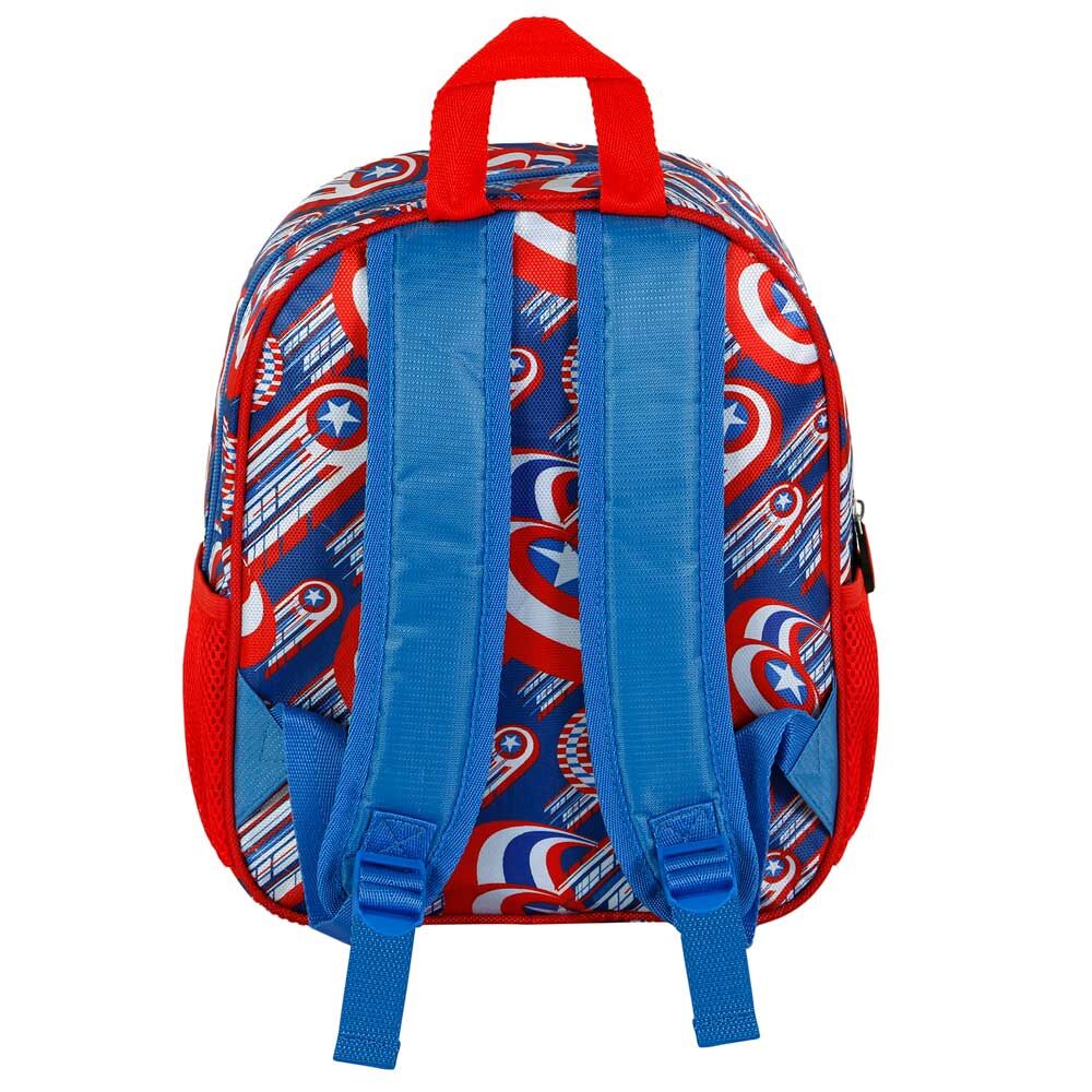 Imagen 4 de Mochila 3D First Capitan America Marvel 31Cm