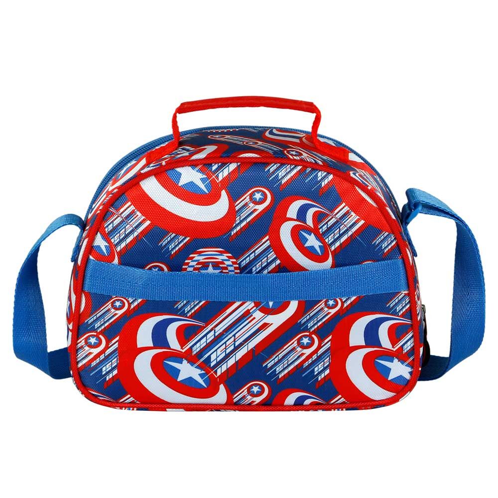 Imagen 3 de Bolsa Portameriendas 3D First Capitan America Marvel 31Cm