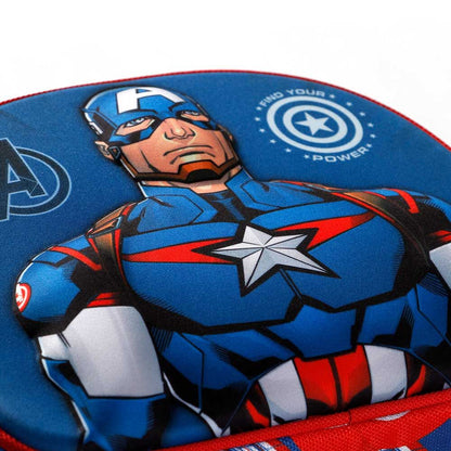 Imagen 5 de Bolsa Portameriendas 3D First Capitan America Marvel 31Cm