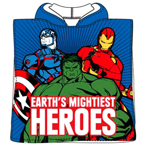 Imagen 1 de Poncho Toalla Vengadores Avengers Marvel Microfibra