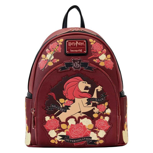 Imagen 1 de Mochila Gryffindor House Floral Harry Potter Loungefly 26Cm