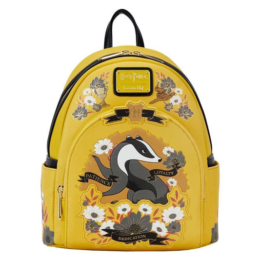 Imagen 1 de Mochila Hufflepuff House Floral Harry Potter Loungefly 26Cm