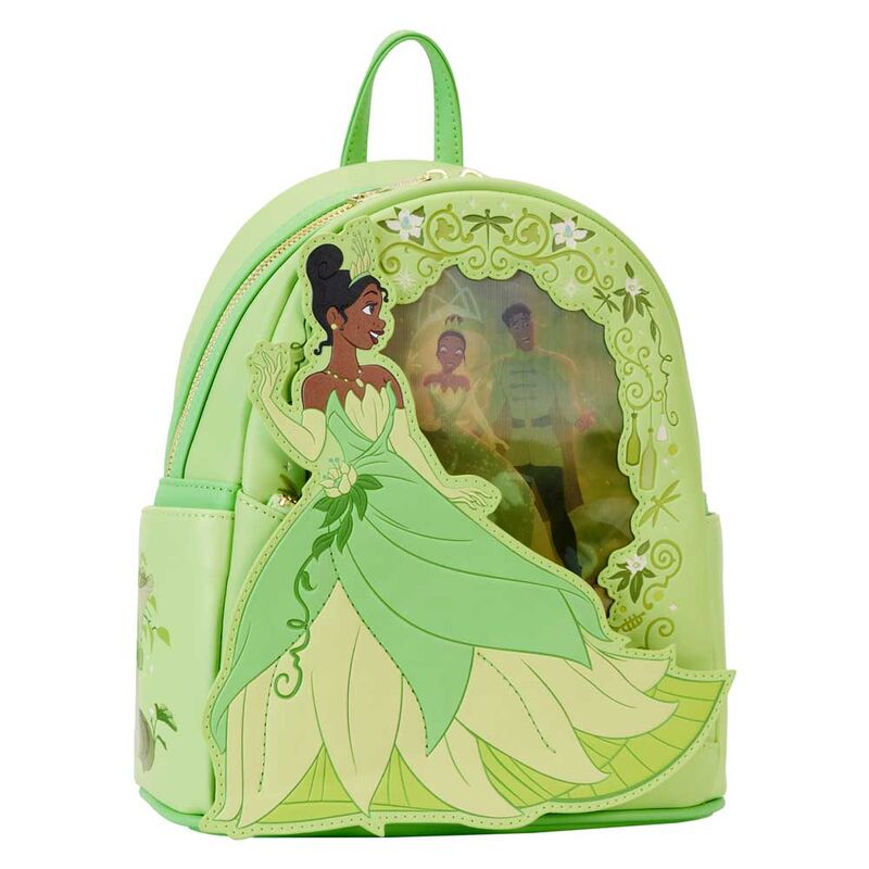 Imagen 2 de Mochila Lenticular Tiana Y El Sapo Disney Loungefly 26Cm