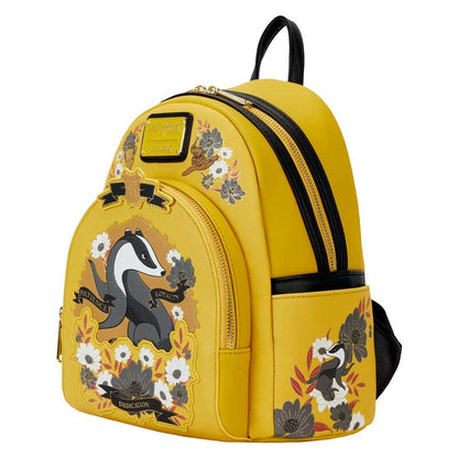 Imagen 2 de Mochila Hufflepuff House Floral Harry Potter Loungefly 26Cm