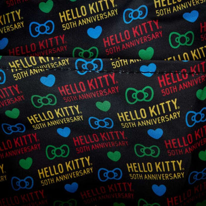 Imagen de Mochila 50Th Anniversary Hello Kitty Loungefly 24Cm parte de nuestra colección en Espadas y más, sitio oficial.