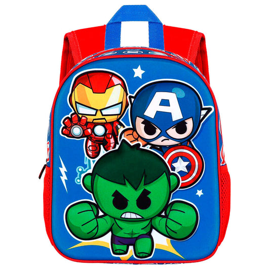 Imagen 1 de Mochila 3D Mini Heroes Los Vengadores Avengers Marvel 31Cm