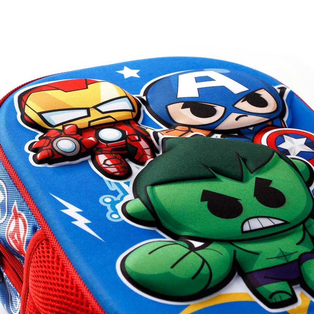 Imagen 4 de Mochila 3D Mini Heroes Los Vengadores Avengers Marvel 31Cm