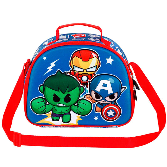 Imagen 1 de Bolsa Portameriendas 3D Mini Heroes Los Vengadores Avengers Marvel