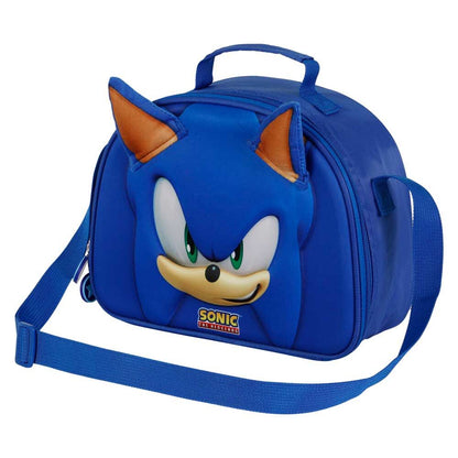 Imagen 2 de Bolsa Portameriendas 3D Face Sonic The Hedgehog