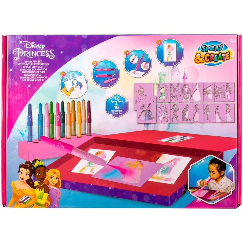 Imagen 1 - Set Aerografo Princesas Disney
