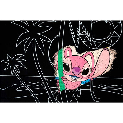 Imagen 3 de Set Papeleria Scratch Art Stitch Disney
