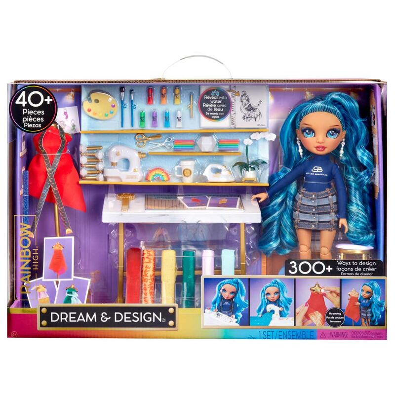 Imagen 1 - Muñeca Skyler Sueña Y Diseña Rainbow High 25Cm