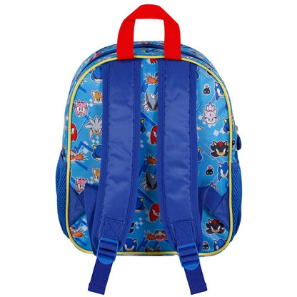 Imagen 3 de Mochila 3D Trio Sonic The Hedgehog 31Cm