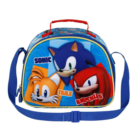 Imagen 1 de Bolsa Portameriendas 3D Trio Sonic The Hedgehog