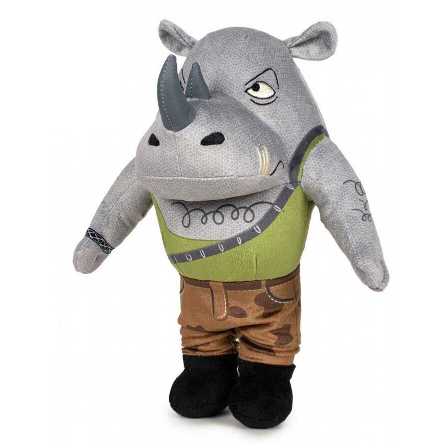 Imagen de Peluche Rocksteady Mutant Mayhem Tortugas Ninja 28Cm parte de nuestra colección en Espadas y más, sitio oficial.