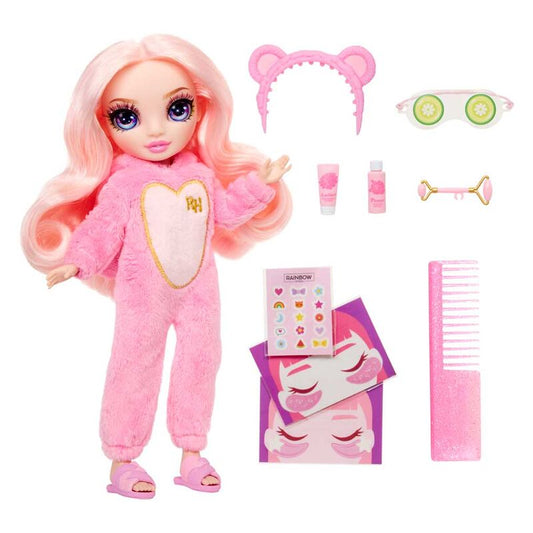 Imagen de Muñeca Bella Fiesta Pijama Rainbow High 22Cm parte de nuestra colección en Espadas y más, sitio oficial.