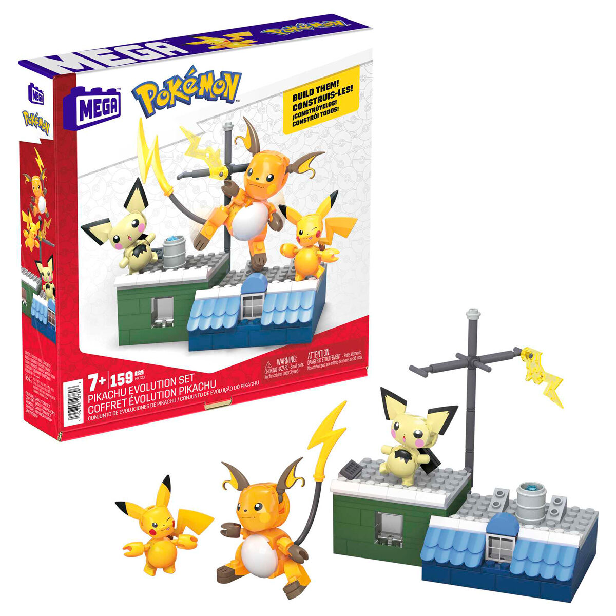 Imagen 1 de Mega Construx Evolucion Pikachu Pokemon