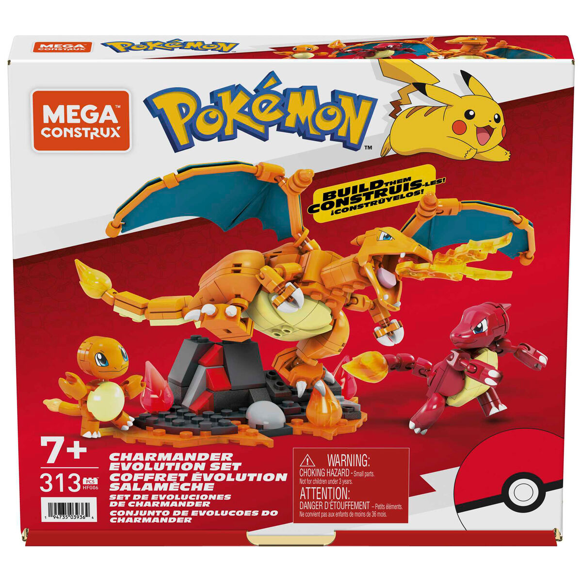 Imagen 2 de Mega Construx Evolucion Charmander Pokemon