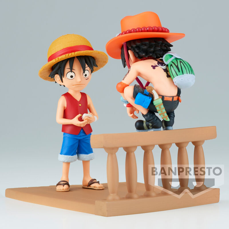 Imagen 3 de Figura Monkey D Luffy & Portgas D Ace World Collectable Log Stories One Piece 8Cm