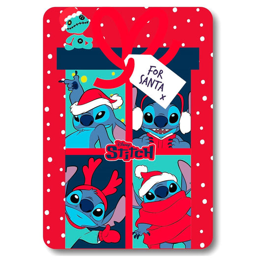 Imagen 1 de Manta Polar Navidad Stitch Disney