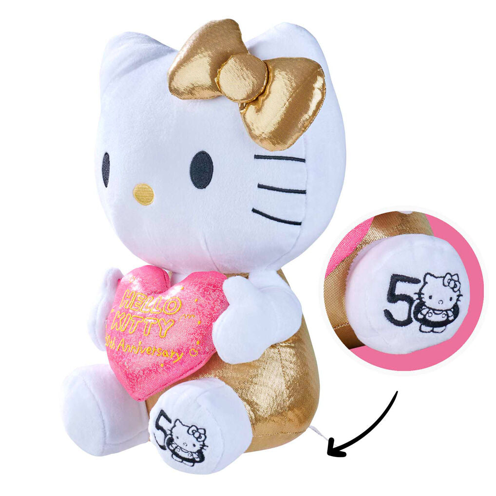 Imagen 5 de Peluche 50Th Anniversario Hello Kitty 30Cm