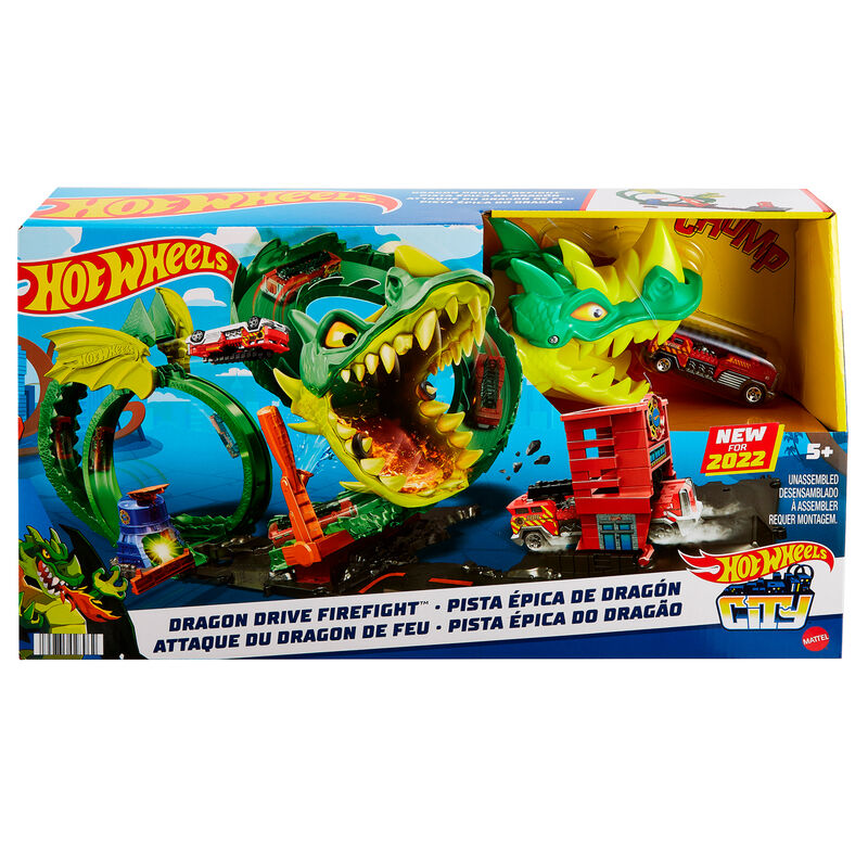 Imagen 1 de Pista Dragon Drive Firefight City Hot Wheels