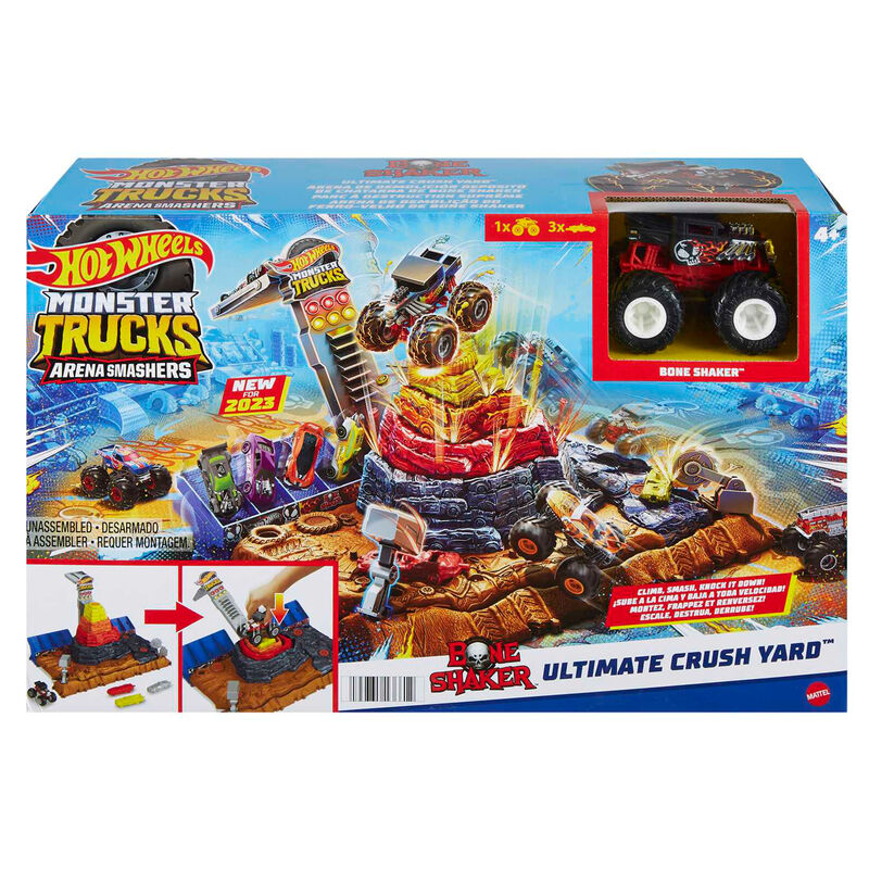 Imagen 1 - Pista Central Aplastar Y Destruir Arena World Monster Trucks Hot Wheels