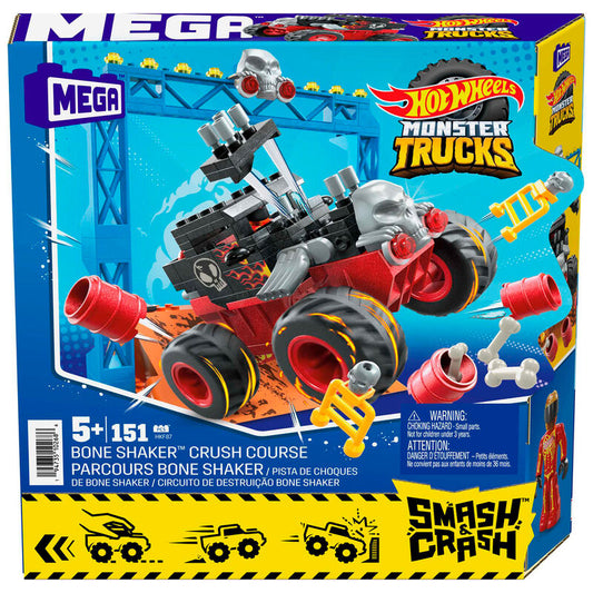 Imagen 1 de Mega Construx Pista Bone Shaker Monster Trucks Hot Wheels