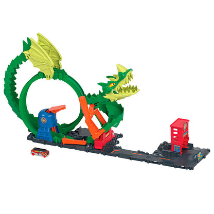 Imagen 2 de Pista Dragon Drive Firefight City Hot Wheels