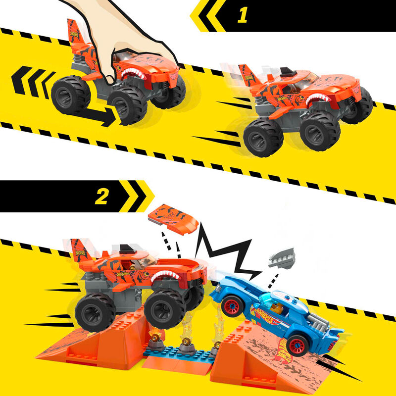 Imagen 6 - Mega Construx Pista Tiger Shark Monster Trucks Hot Wheels