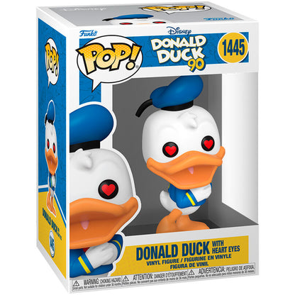 Imagen de Figura Pop Disney 90Th Anniversary Donald Duck With Heart Eyes parte de nuestra colección en Espadas y más, sitio oficial.
