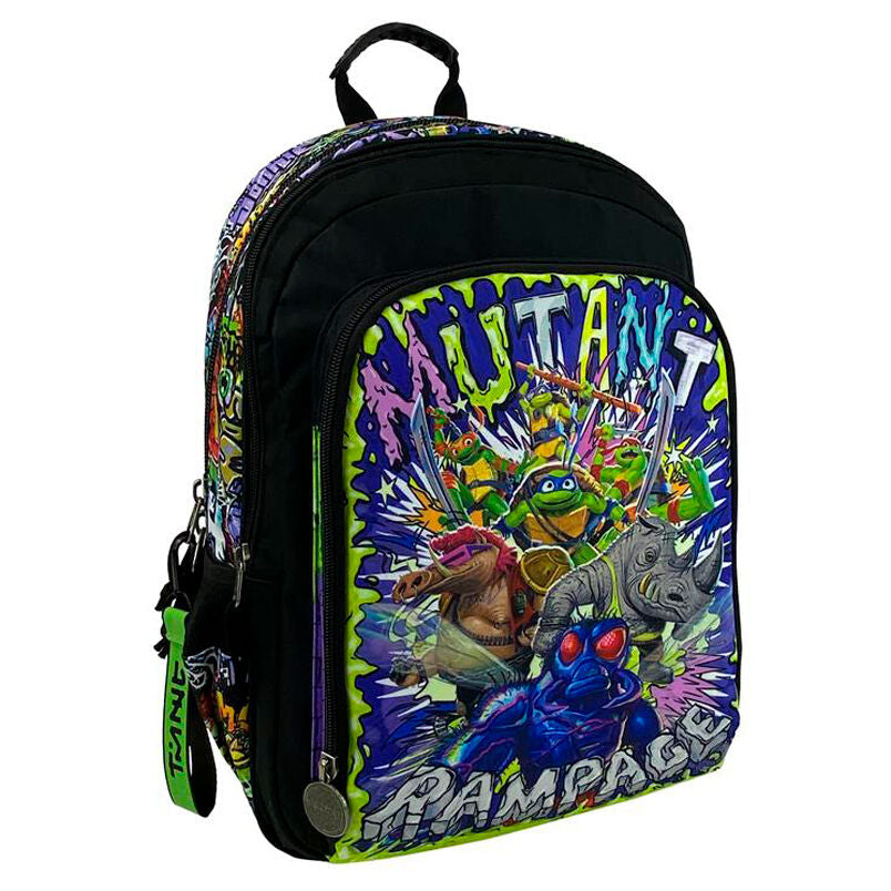 Imagen 2 de Mochila Mutant Mayhem Tortugas Ninja 43Cm Adaptable