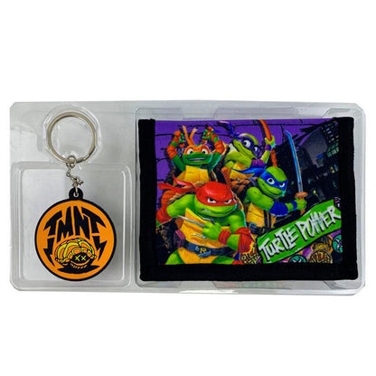 Imagen 2 de Blister Cartera + Llavero Mutant Mayhem Tortugas Ninja