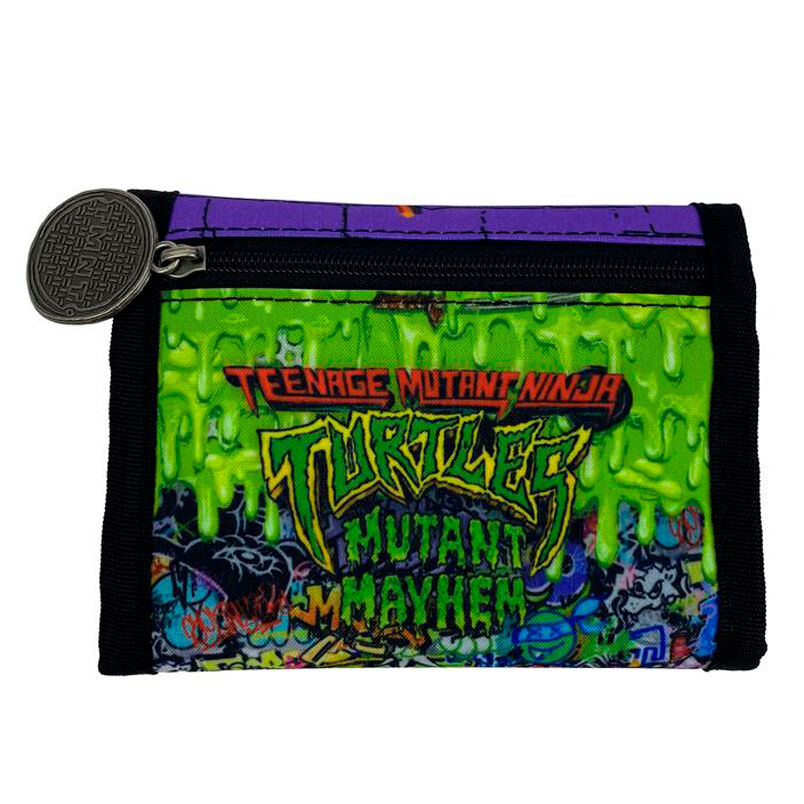 Blister-Geldbörse + Schlüsselanhänger Mutant Mayhem Ninja Turtles