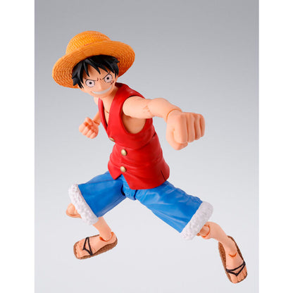 Imagen de Figura S.h Figuarts Monkey D Luffy Romance Dawn One Piece 14Cm parte de nuestra colección en Espadas y más, sitio oficial.