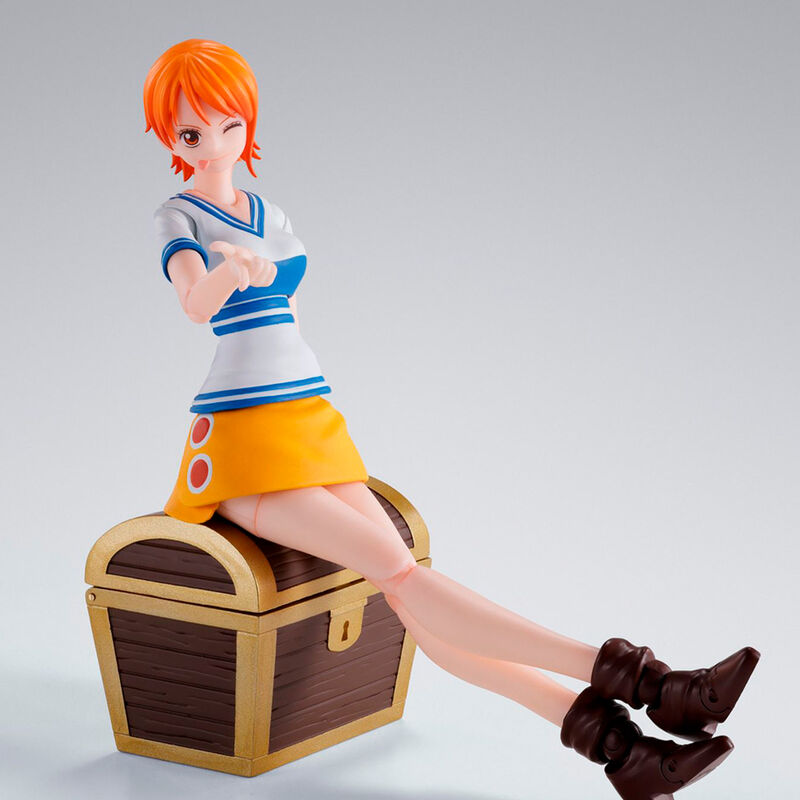 Imagen 3 - Figura S.h Figuarts Nami Romance Dawn One Piece 14Cm