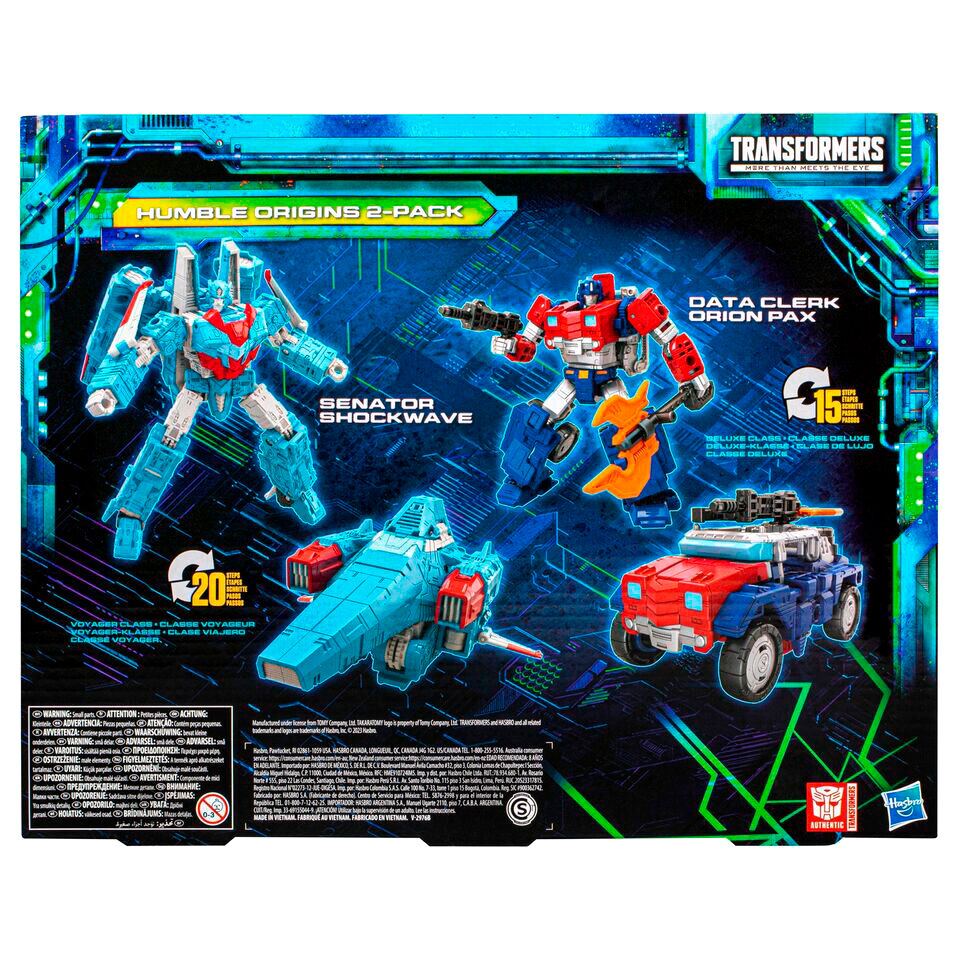 Imagen 5 de Set 2 Figuras Data Cleark & Senator Humble Origins Legacy Evolution Rise Of Tyranny Transformers 17,5Cm