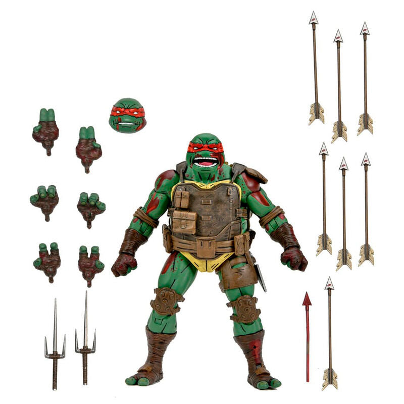 Imagen de Figura Ultimate First To Fall Raphael Teenage Mutant Las Tortugas Ninja 18Cm parte de nuestra colección en Espadas y más, sitio oficial.