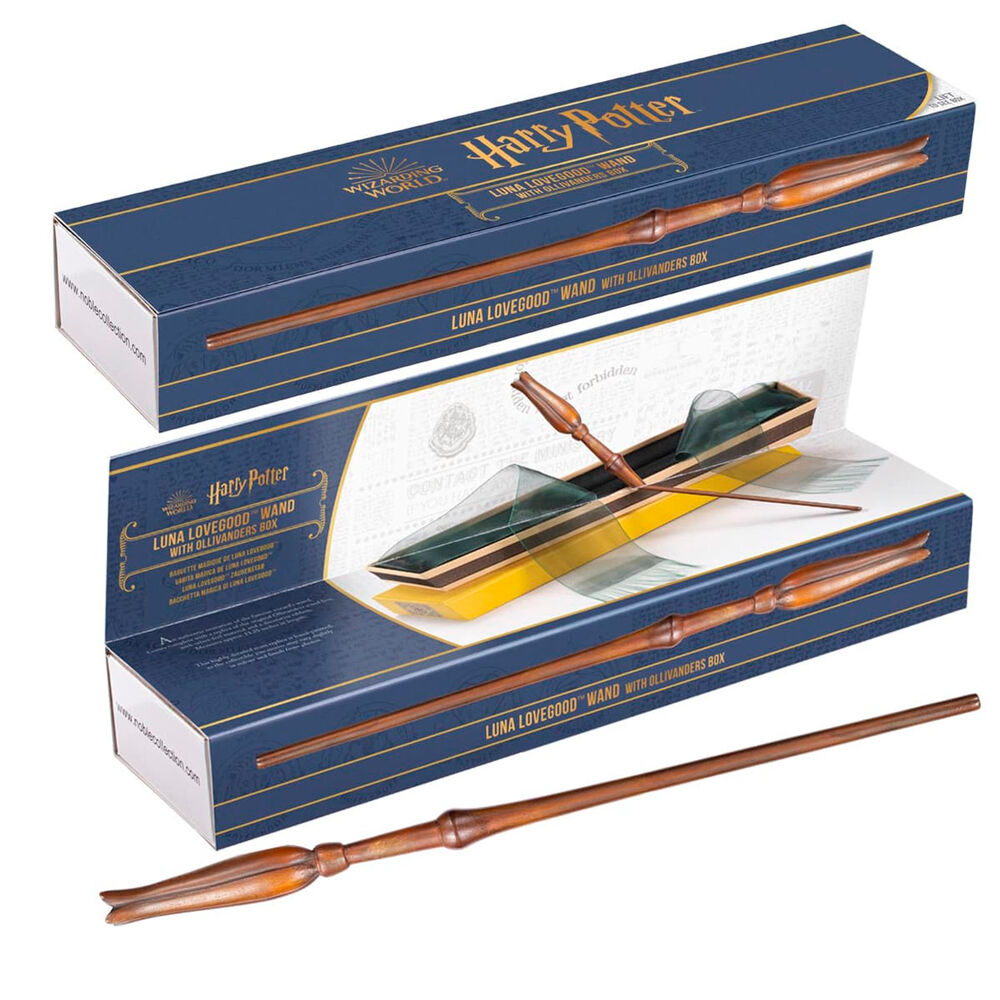 Imagen de Replica Varita Magica Luna Lovedood Weasley Harry Potter 35Cm parte de nuestra colección en Espadas y más, sitio oficial.