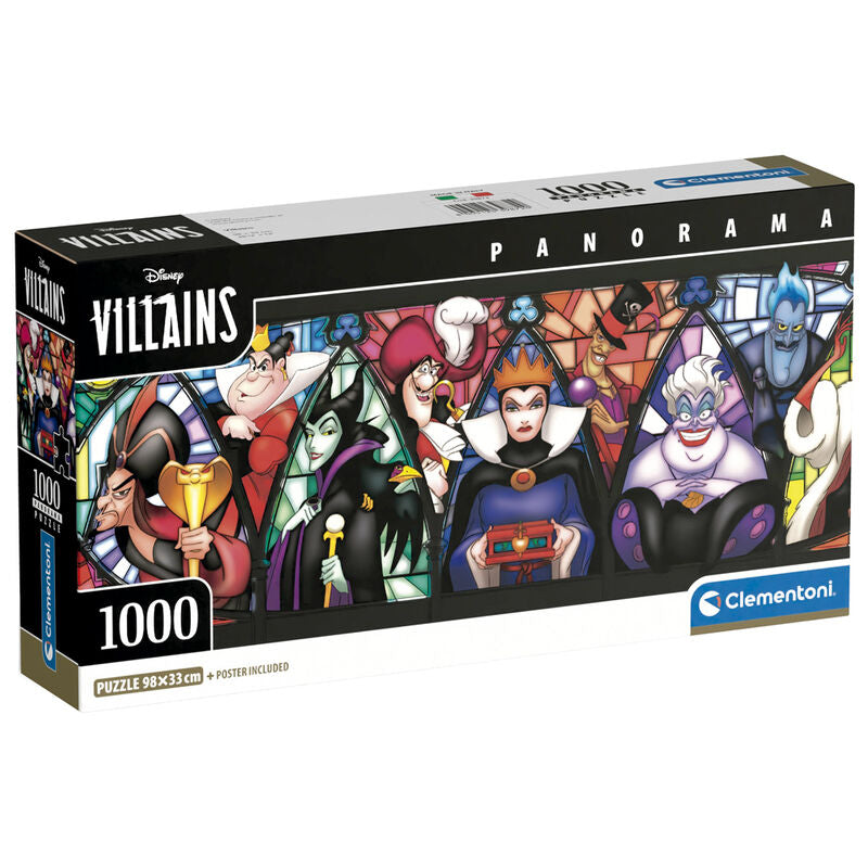Imagen 1 - Puzzle Panorama Villanas Disney 1000Pzs