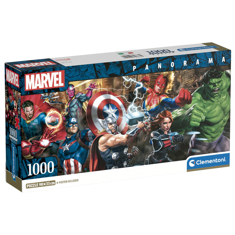 Imagen 1 de Puzzle Panorama Marvel 1000Pzs