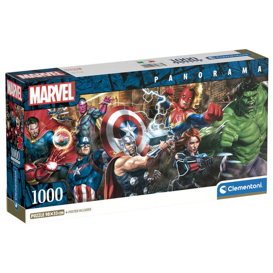 Imagen 1 de Puzzle Panorama Marvel 1000Pzs