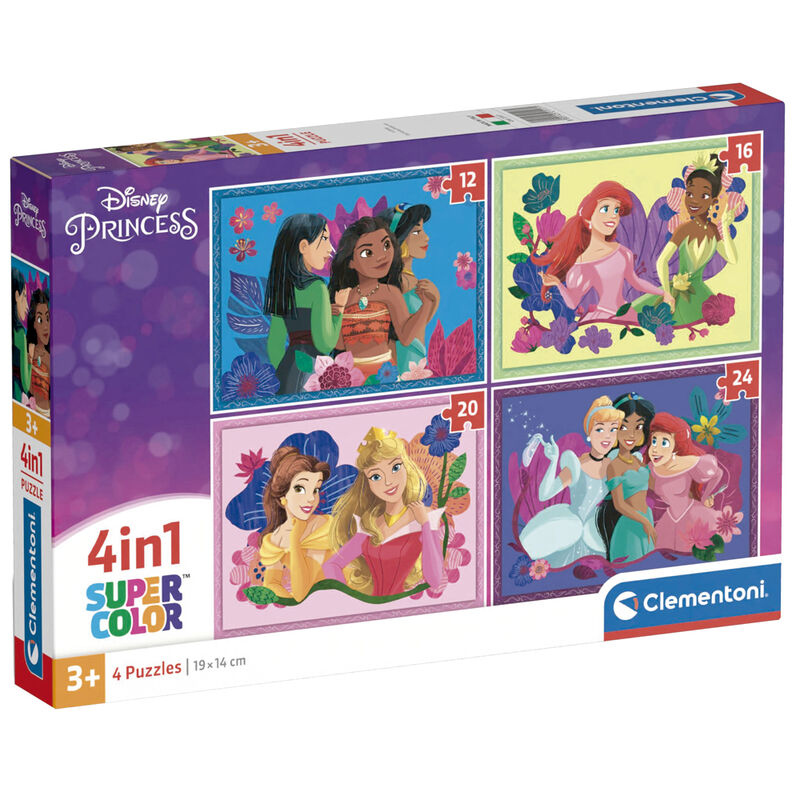 Imagen 1 de Puzzle Princesas Disney 12-16-20-24Pzs