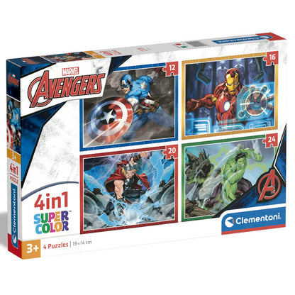 Imagen 1 de Puzzle Los Vengadores Avengers Marvel 12-16-20-24Pzs