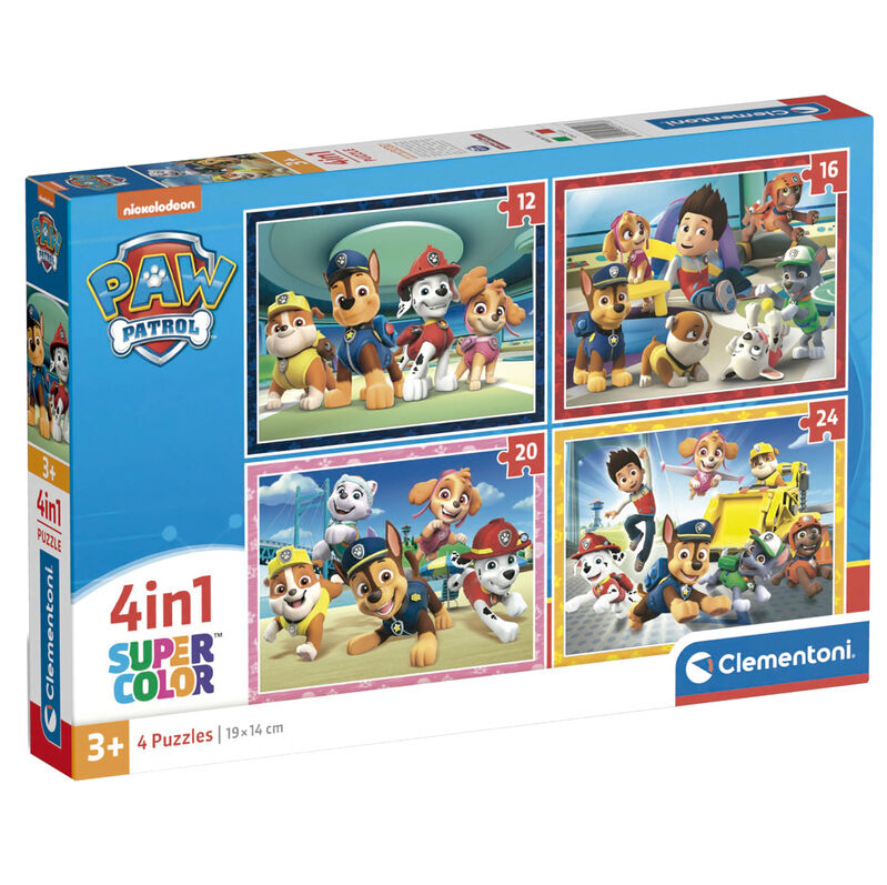 Imagen 1 de Puzzle Patrulla Canina Paw Patrol 12-16-20-24Pzs