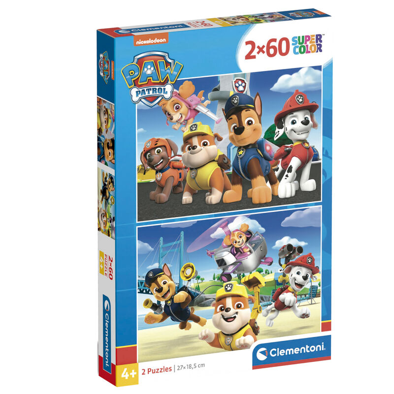 Imagen 1 de Puzzle Patrulla Canina Paw Patrol 2X60pzs