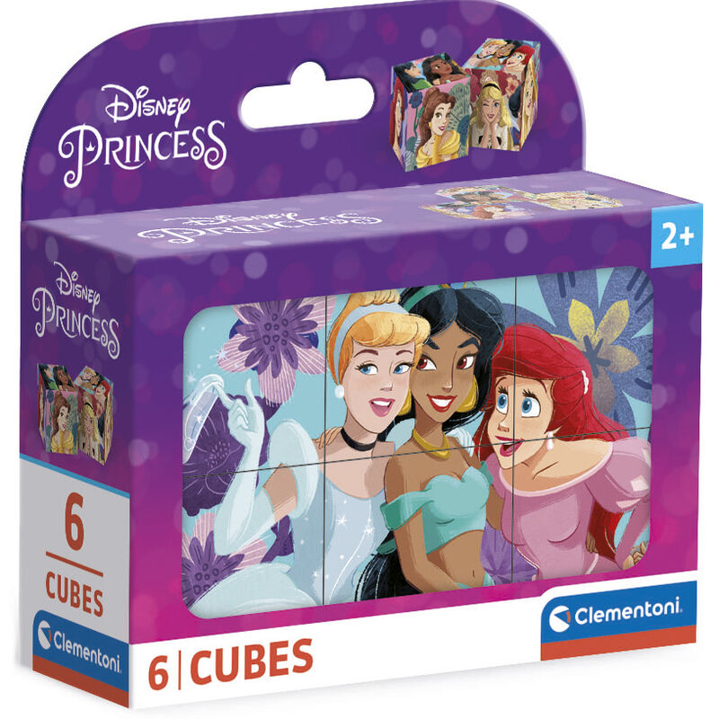 Imagen 1 de Puzzle Cubo Princesas Disney 6Pzs