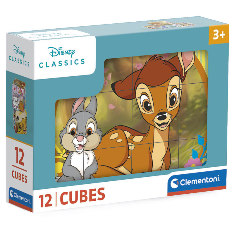 Imagen de Puzzle Cubo Bambi Disney 12Pzs parte de nuestra colección en Espadas y más, sitio oficial.
